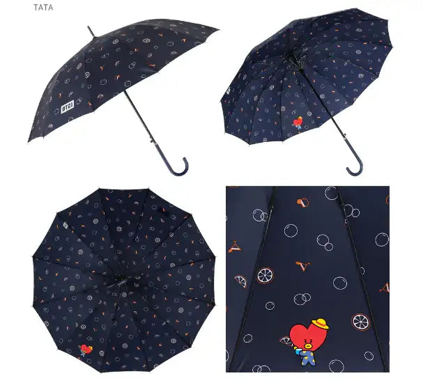 BT21 x Monopoly - Dolce Automatic Long Umbrella - Monopoly - Umbrella - Harumio BT21 x Monopoly - Dolce Automatic Long Umbrella - Monopoly - Umbrella - Harumio