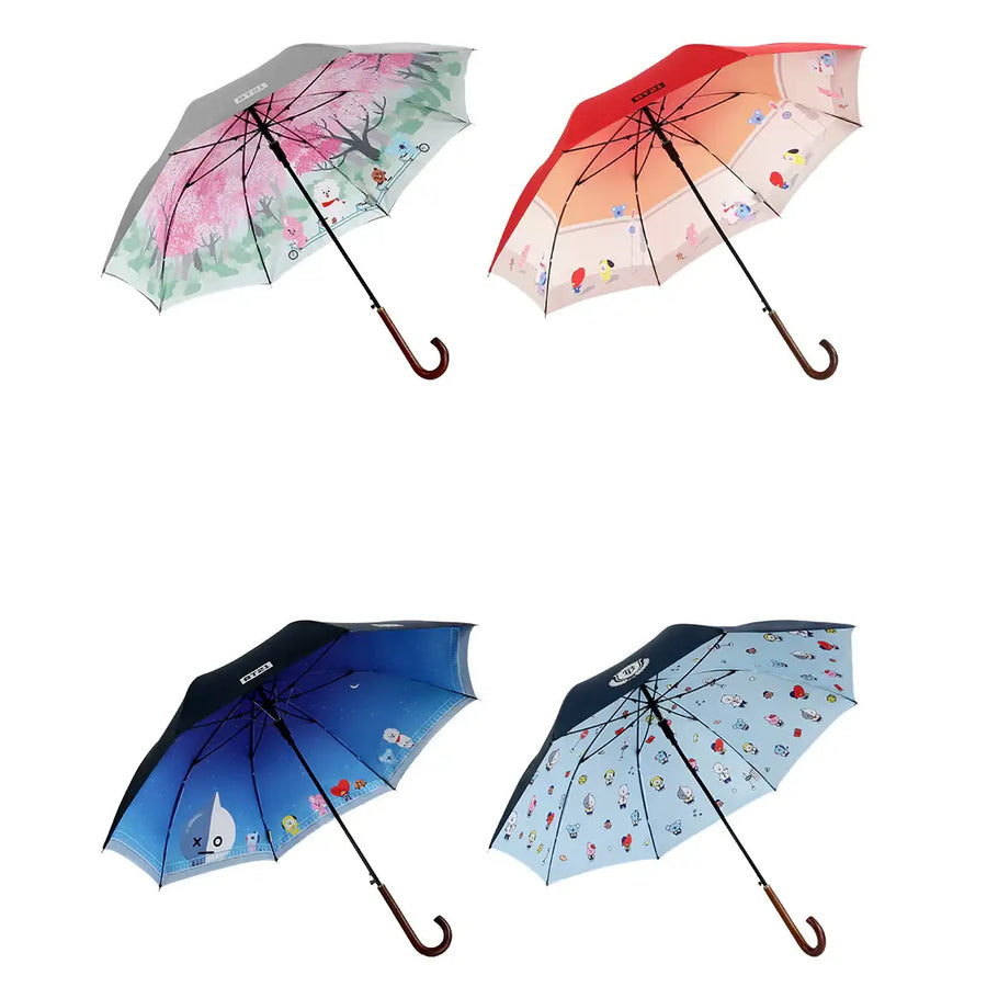 BT21 x Monopoly - Double Layer Automatic Long Umbrella - Monopoly - Umbrella - Harumio