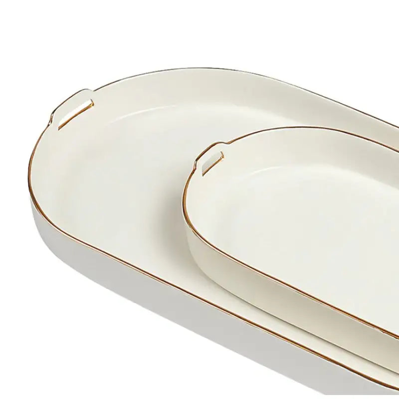 Chaora - Piece Ellipse Tray Set - Chaora - Tableware - Harumio Chaora - Piece Ellipse Tray Set - Chaora - Tableware - Harumio