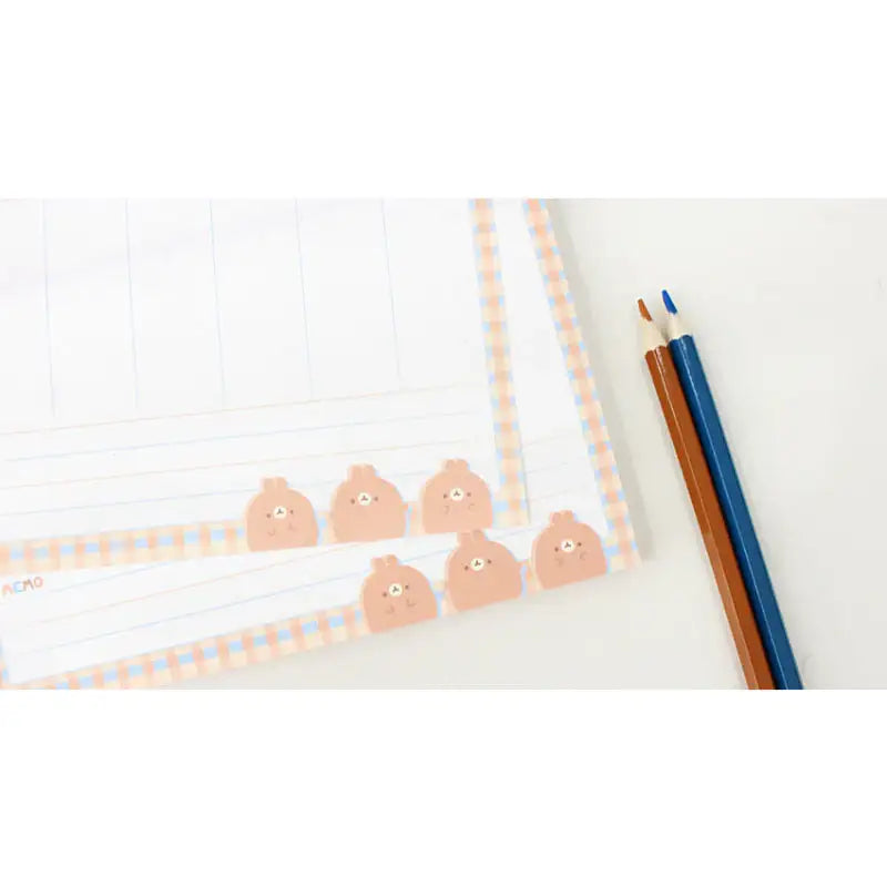 Molang - Weekly Memo - Molang - Memo Pads - Harumio Molang - Weekly Memo - Molang - Memo Pads - Harumio