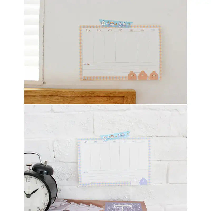 Molang - Weekly Memo - Molang - Memo Pads - Harumio Molang - Weekly Memo - Molang - Memo Pads - Harumio