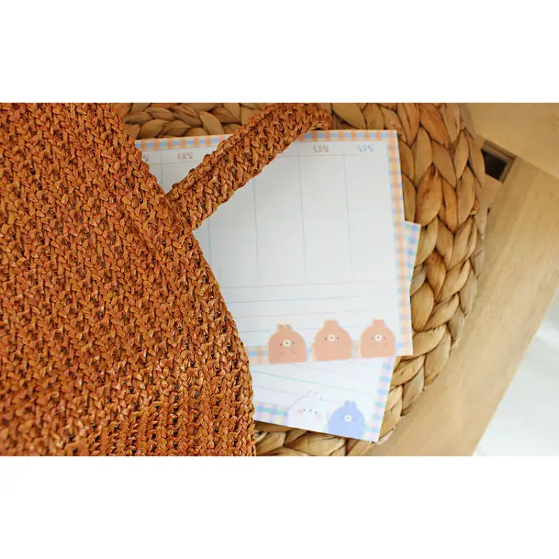 Molang - Weekly Memo - Molang - Memo Pads - Harumio Molang - Weekly Memo - Molang - Memo Pads - Harumio