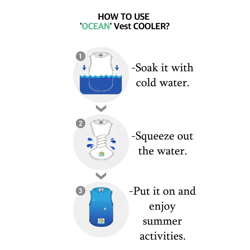 iCANDOR - Ocean Cooling Vest - iCANDOR - Pet Clothes - Harumio