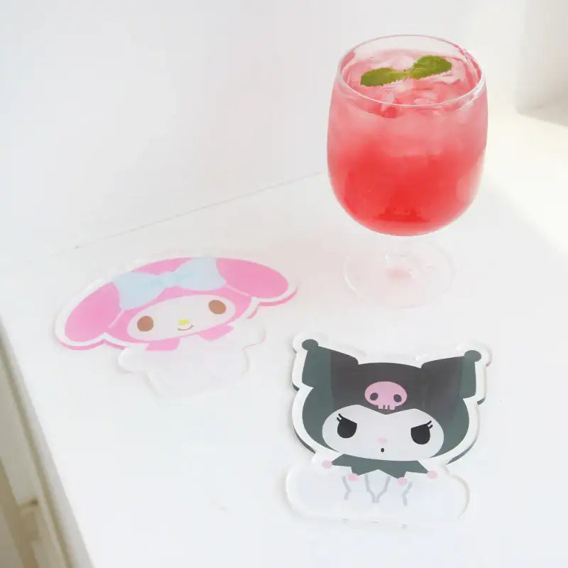 NARA HOME DECO X Sanrio - Acrylic Coaster Cutie - NARA HOME DECO - Acrylic Coasters - Harumio