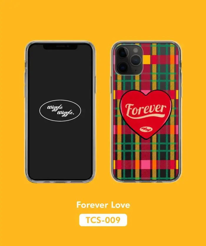Wiggle Wiggle - iPhone Transparent Case & Heart Griptok Set - Wiggle Wiggle - Phone Case - Harumio