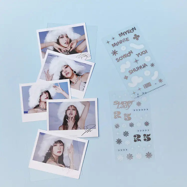 (G)I-DLE - Polaroid & Deco Kit (Version 1) - Line Friends Square - Polaroid - Harumio