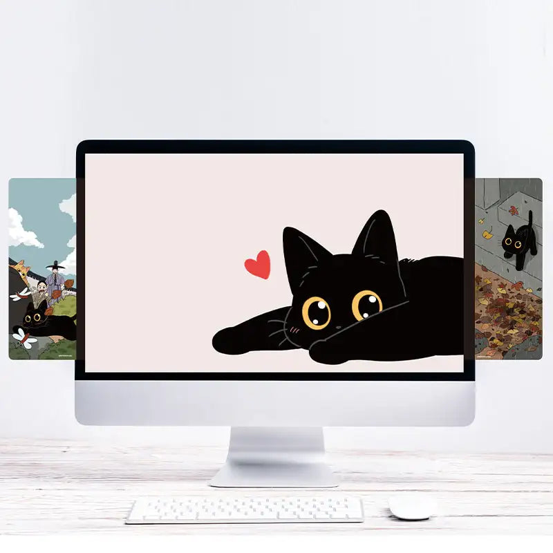 The Tale of Goldiluck, the Black Kitten - Acrylic Memo Board (Vertical) - Webtoon Shop - Monitor Memo Boards - Harumio