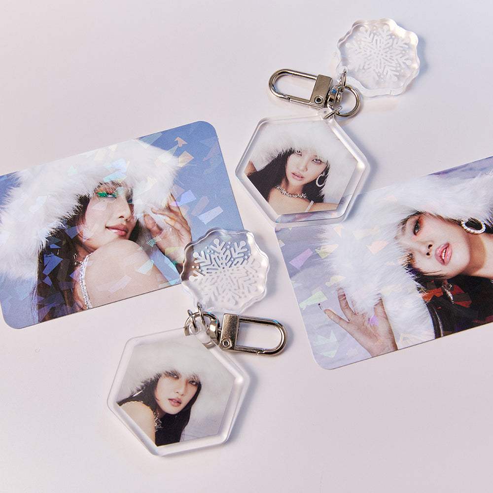 (G)I-DLE - Acrylic Keyring & Phoca Set - Line Friends Square - Acrylic Keyring - Harumio