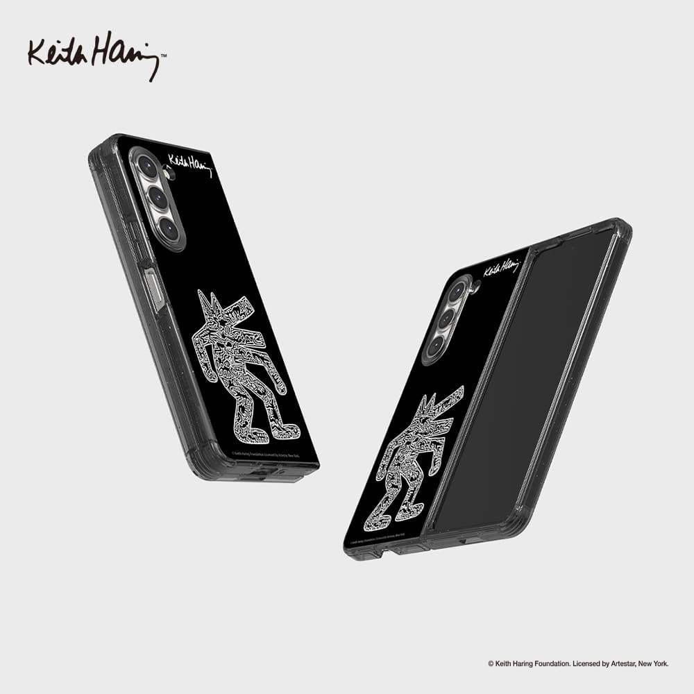 SLBS - Keith Haring Black Eco Lens Case (Galaxy Z Fold5) - SLBS - Home & Living, Accessories - Harumio