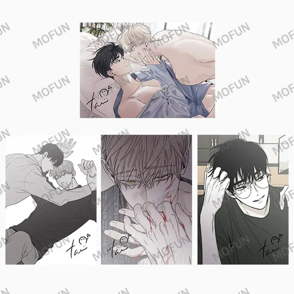 Checkmate - A5 illustration Colored Paper Set (4 types) - Mofun - ID Card - Harumio