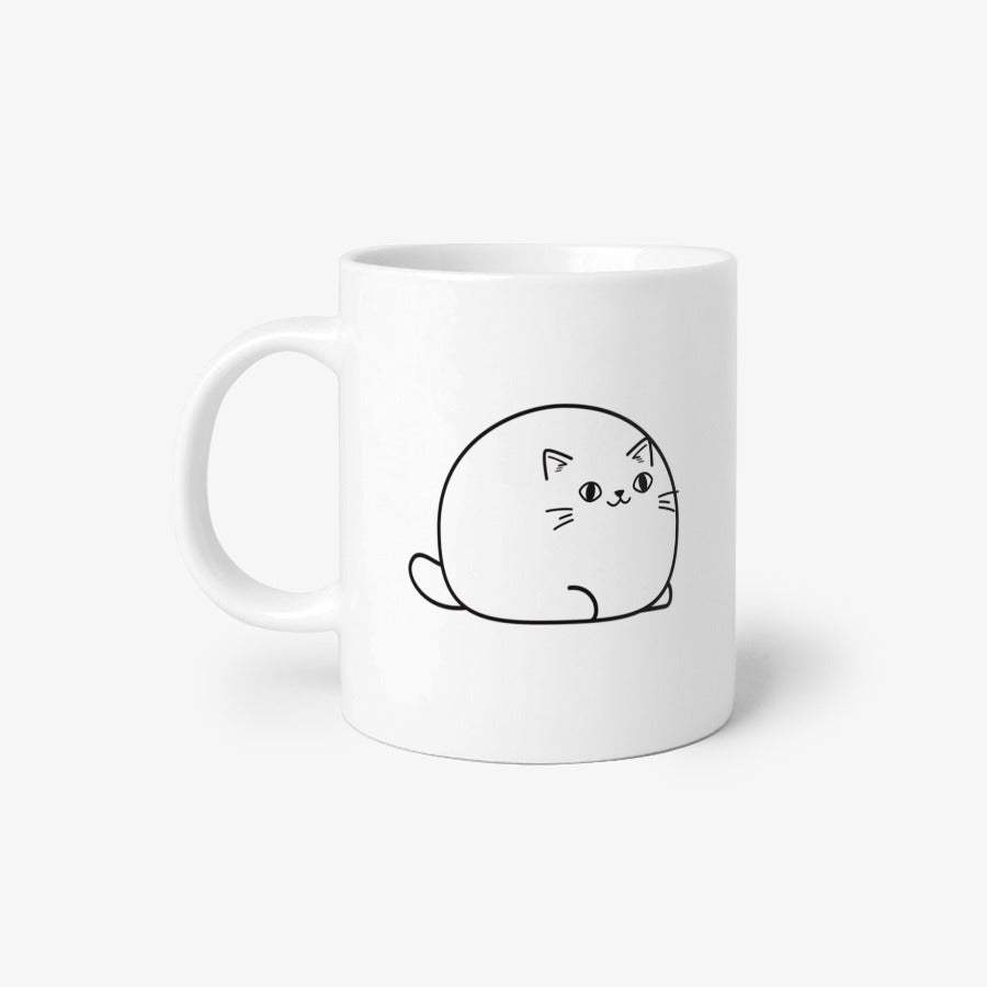 Fat Zoo - Fat Cat Bread Mug - Marpple Shop - Mug - Harumio