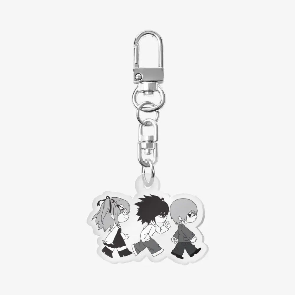 Ninth - Trio Black & White Acrylic Keyring - Marpple Shop - Keyring - Harumio