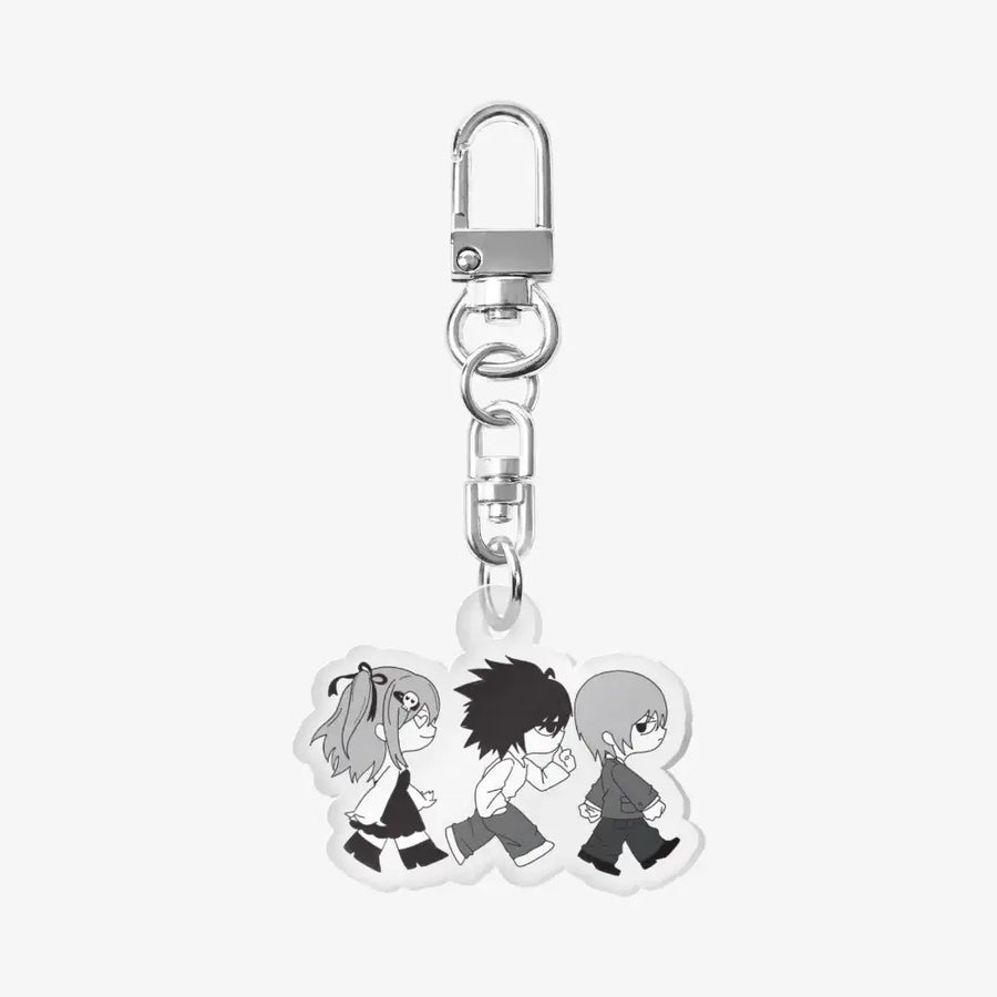 Ninth - Trio Black & White Acrylic Keyring - Marpple Shop - Keyring - Harumio