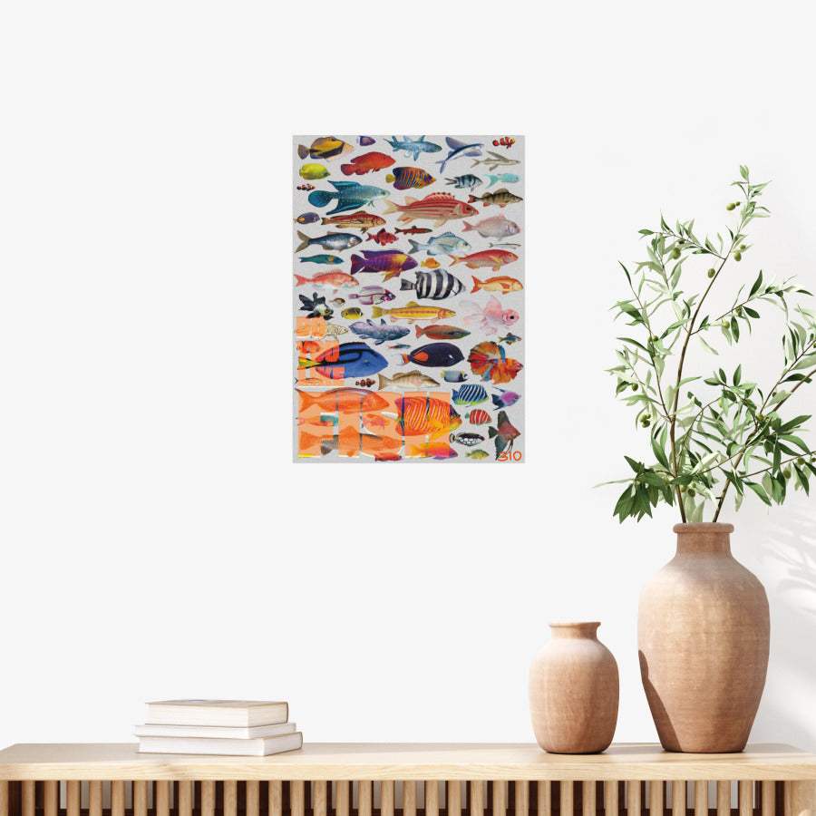 310 - Fish A3 Poster - Marpple Shop - Poster - Harumio