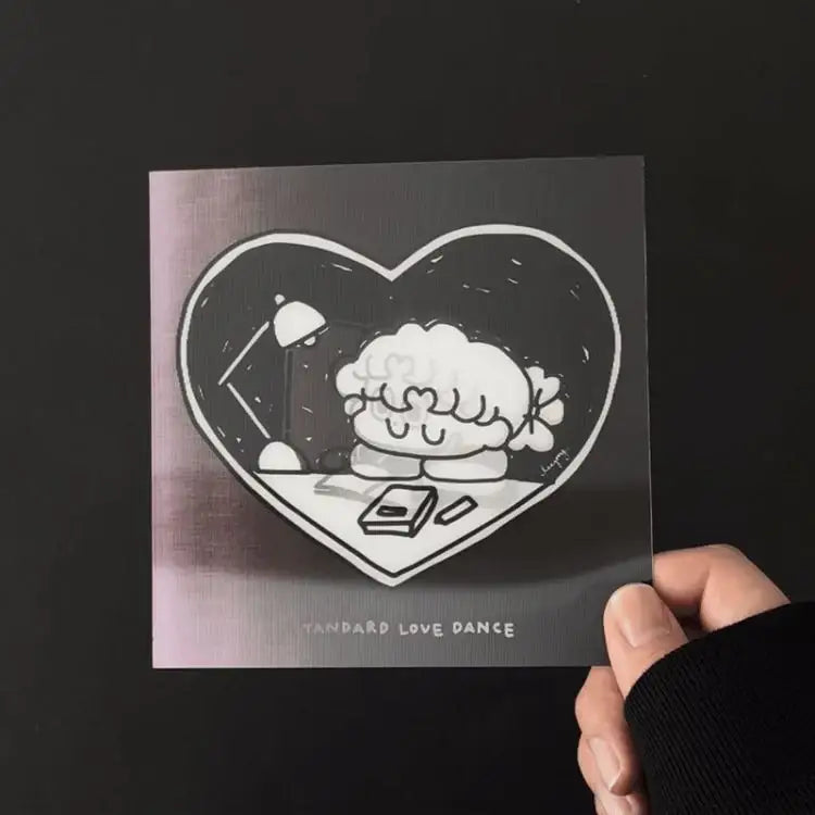 Standard Love Dance - LEEGONG Black Cherry Pie Lenticular Postcard - Line Friends Square - Postcard - Harumio