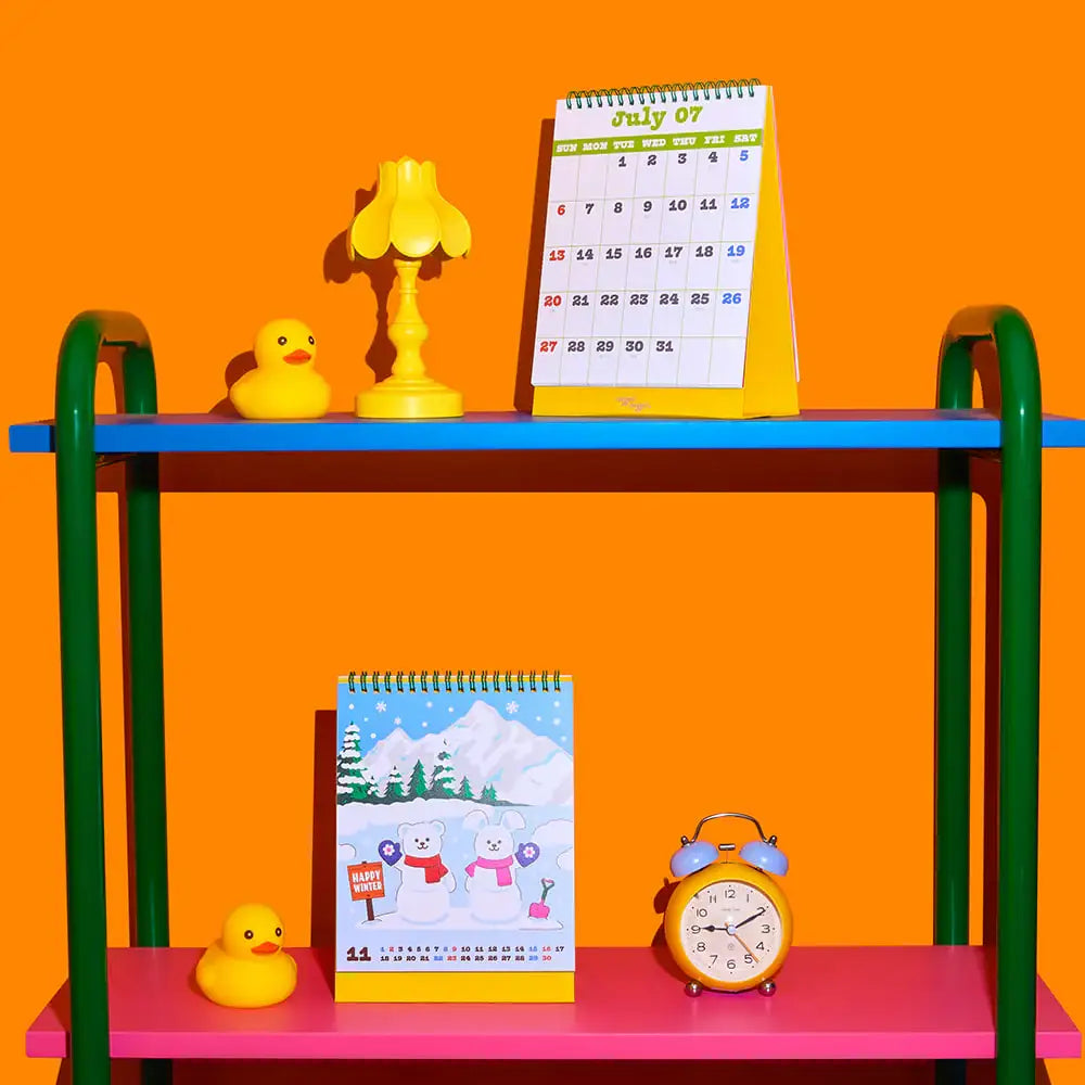 Wiggle Wiggle - 2025 Desk Calendar - Wiggle Wiggle - Calendar - Harumio