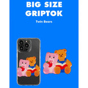 Wiggle Wiggle x Bellygom - Twin Bears Large Sized Griptok - Wiggle Wiggle - Griptok - Harumio