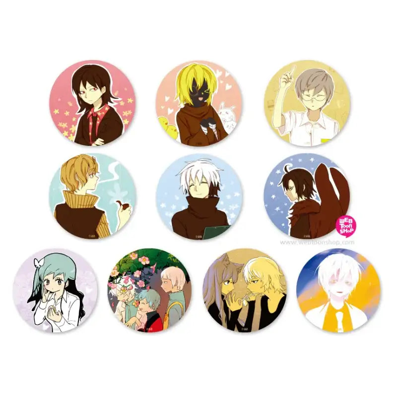 I Don't Want This Kind Of Hero - Round Pin Mirror - Webtoon Shop - Mirrors - Harumio