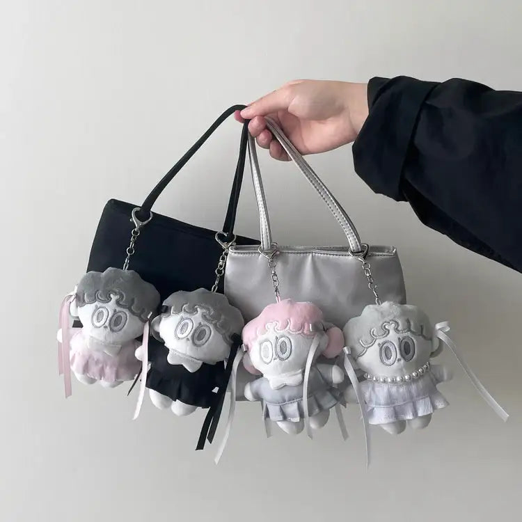 Standard Love Dance - LEEGONG Black Cherry Pie Doll Keyring - Line Friends Square - Keyring - Harumio