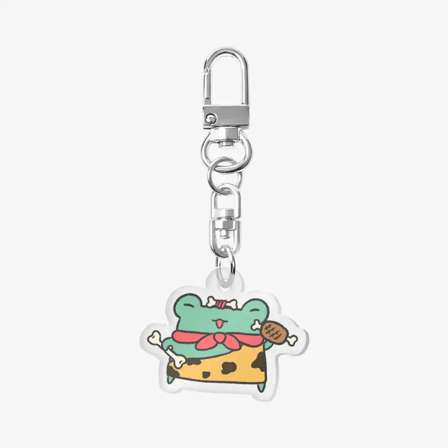 Galbi Dumpling - Frog Warrior Acrylic Keyring - Marpple Shop - Acrylic Keyring - Harumio