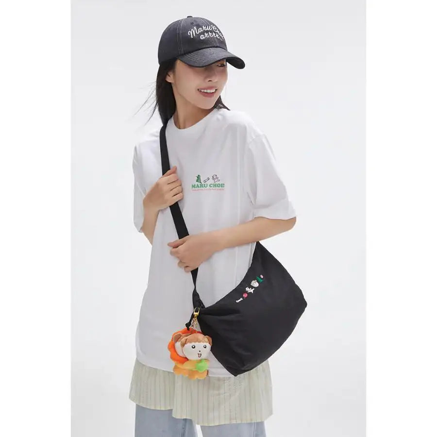 SPAO x Maru is a Puppy - Welcome to Marune Fruit Shop Short Sleeve T-Shirt (White) - SPAO - T-Shirt - Harumio