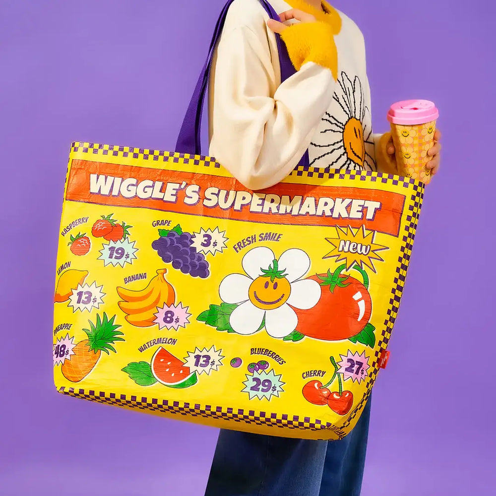 Wiggle Wiggle - Super Market Reusable Shopper Bag - Wiggle Wiggle - Home & Living, Accessories - Harumio