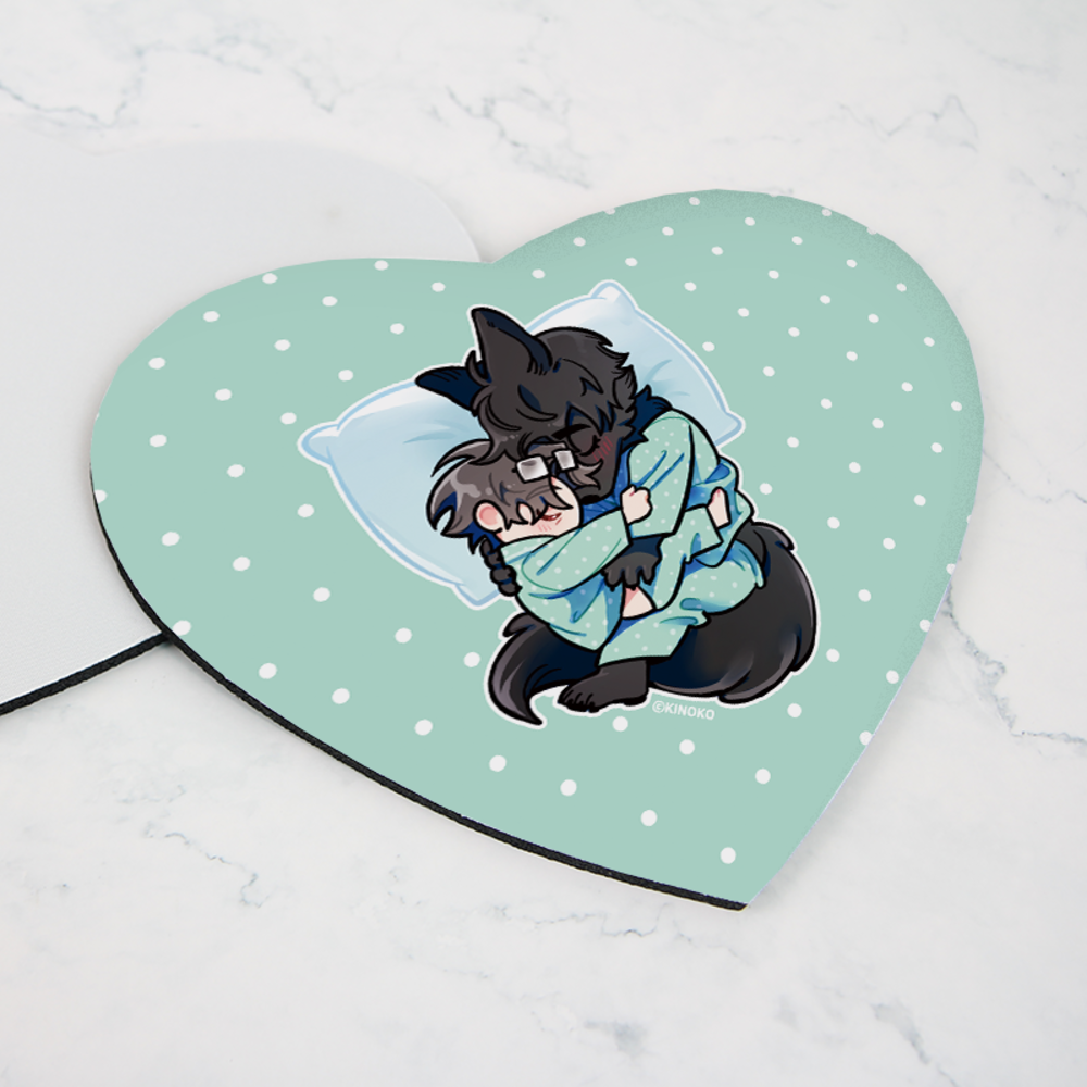 Write Me, Touch Me, Read Me - Anmolsa Heart Mousepad