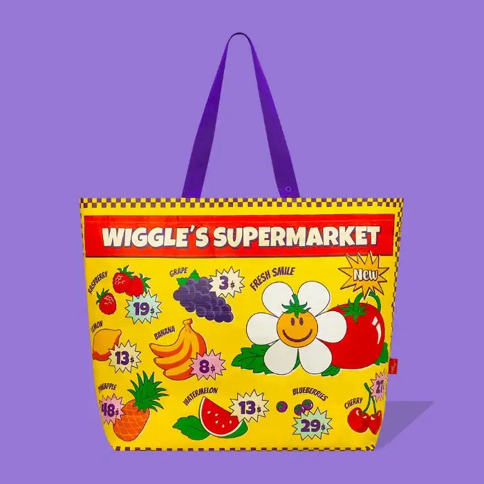 Wiggle Wiggle - Super Market Reusable Shopper Bag - Wiggle Wiggle - Home & Living, Accessories - Harumio