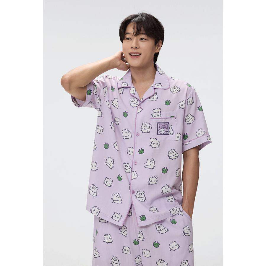SPAO x Kerham - You Can Wear As Soon As You Lie Down Short Sleeve Pajamas Set - SPAO - Pajamas - Harumio