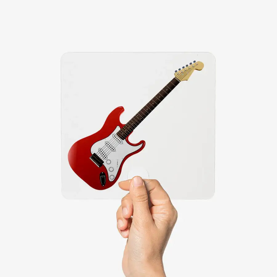 Shin Seung Wook - GUITAR Square Fan - Marpple Shop - Hand Fan - Harumio