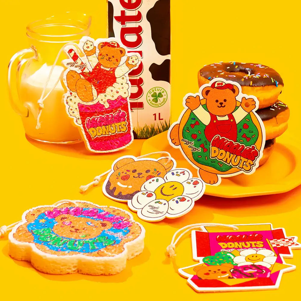 Wiggle Wiggle - Donut Box Pulp Cleaning Sponge - Wiggle Wiggle - Clothing - Harumio