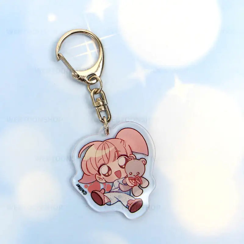 Teddy Bear - Acrylic Keyring (Double-sided) - Webtoon Shop - Acrylic Keyring - Harumio