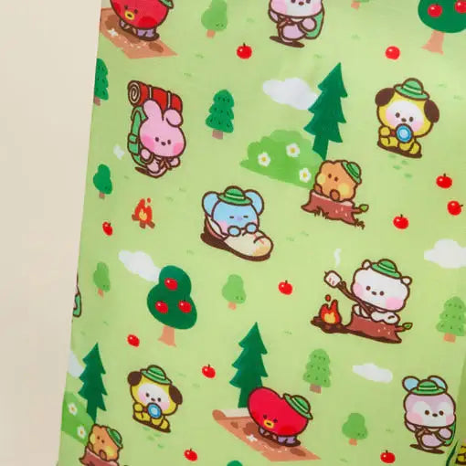 BT21 - Mini Scout Multi Pouch Set (Green) - BT21 - Pouch - Harumio