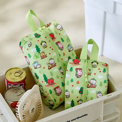 BT21 - Mini Scout Multi Pouch Set (Green) - BT21 - Pouch - Harumio