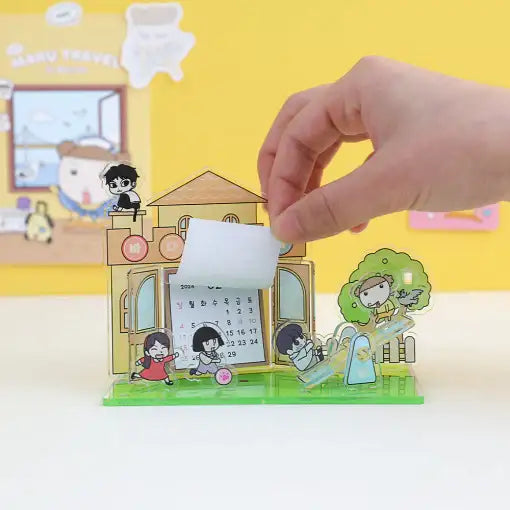 Maru Is a Puppy - 2024 Acrylic Calendar - Webtoon Friends - Calendar - Harumio