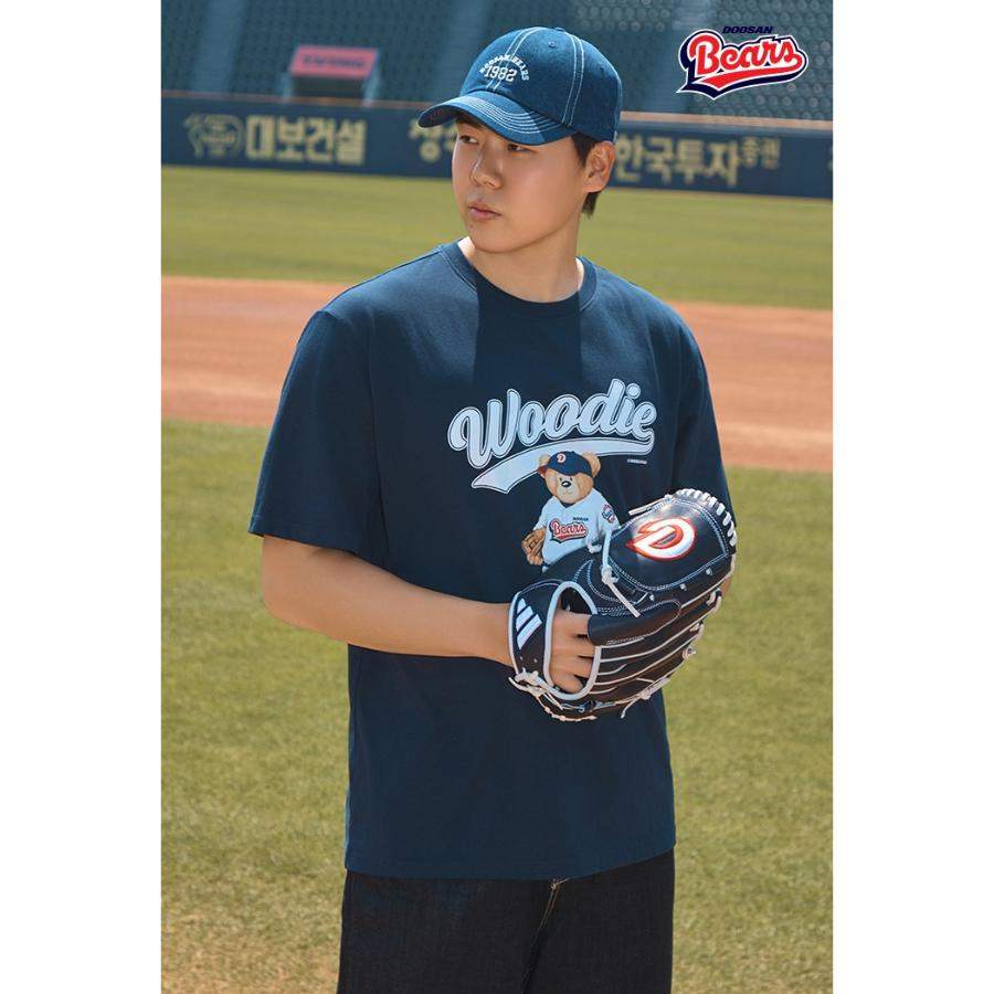 SPAO x Doosan Bears - Short Sleeve T-Shirt (Navy) - SPAO - T-Shirt - Harumio