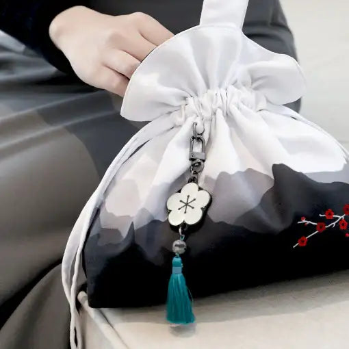 Return of the Blossoming Blade - Mother-of-Pearl Keyring - Return of the Blossoming Blade - Home & Living, Accessories - Harumio