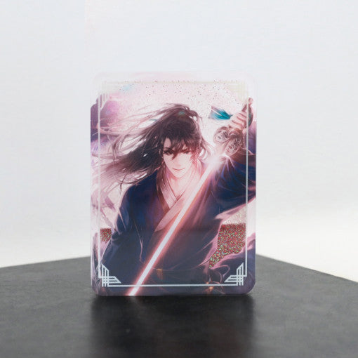 Return of the Blossoming Blade - Glitter Acrylic Block