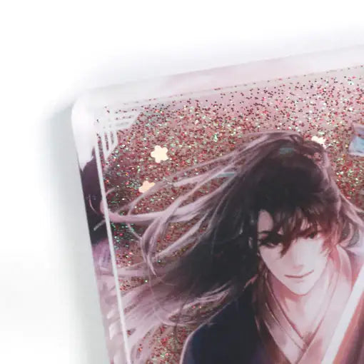Return of the Blossoming Blade - Glitter Acrylic Block - Return of the Blossoming Blade - Water Glitter - Harumio