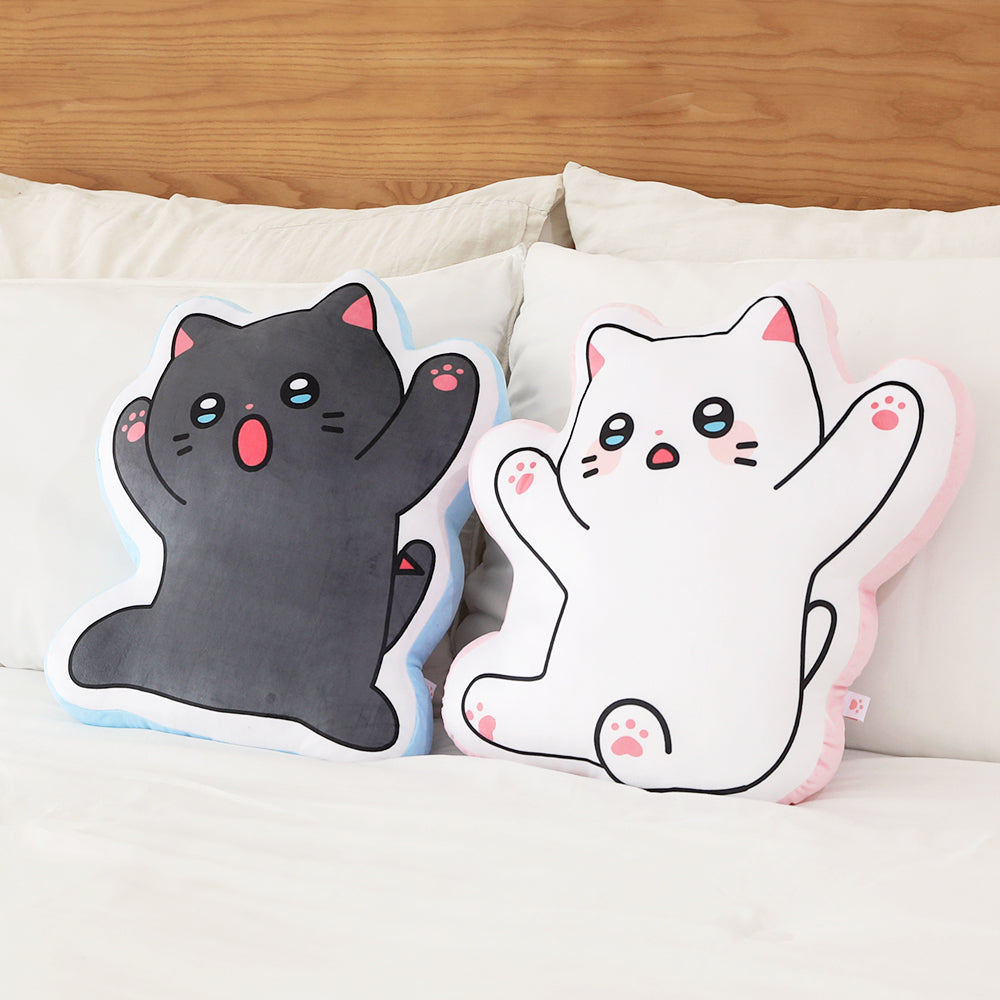 Meow Man - Line Cushion