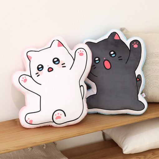 Meow Man - Line Cushion