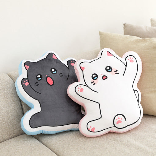 Meow Man - Line Cushion