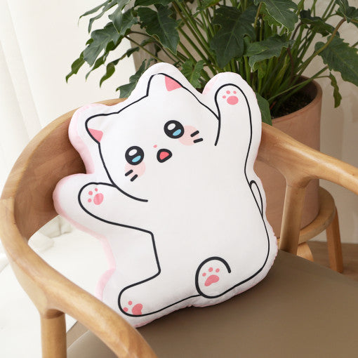 Meow Man - Line Cushion
