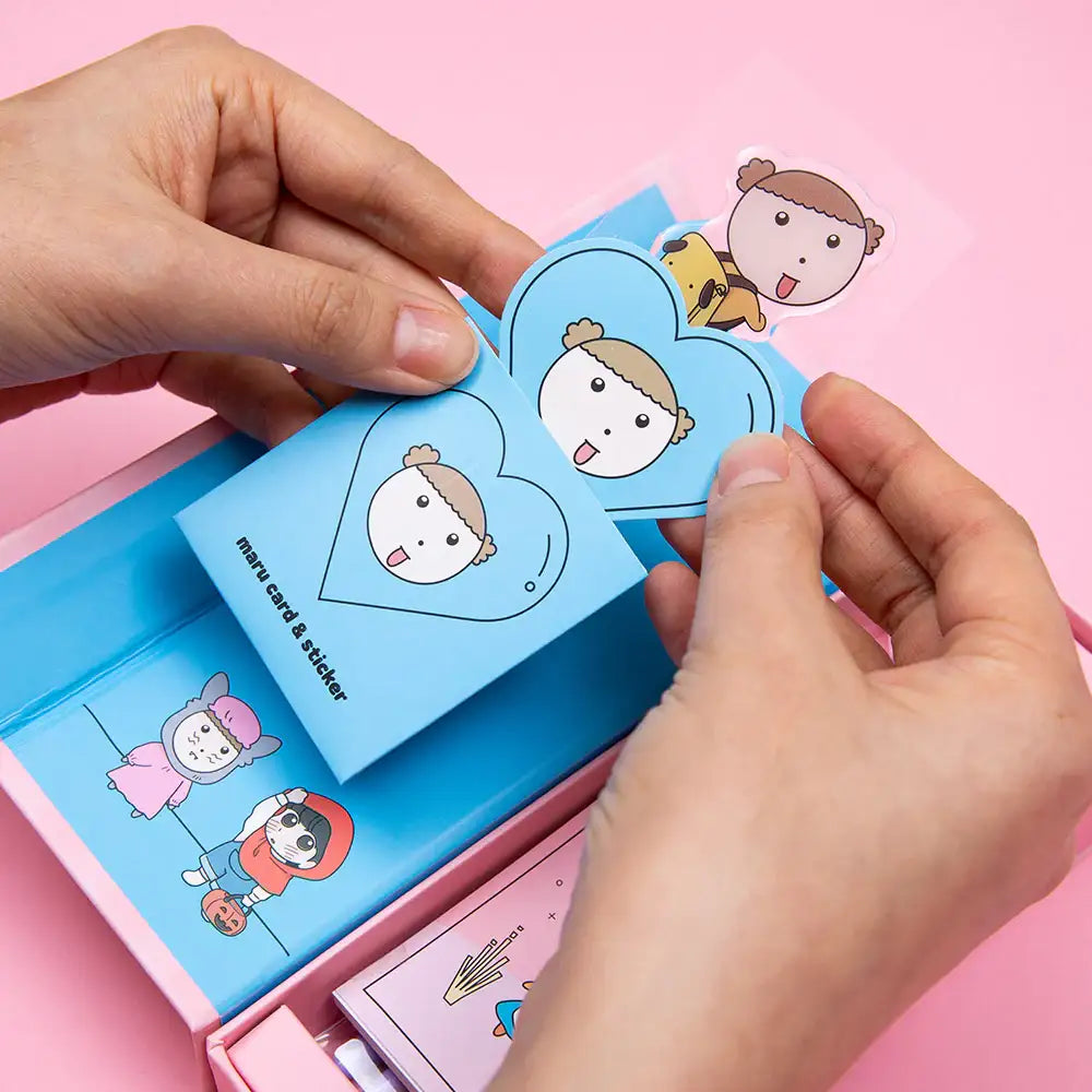 Maru Is a Puppy - Monami Ballpoint Pen Set - Webtoon Friends - Pen - Harumio