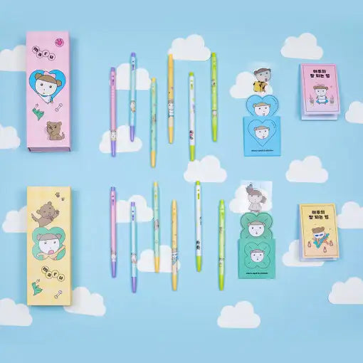 Maru Is a Puppy - Monami Ballpoint Pen Set - Webtoon Friends - Pen - Harumio
