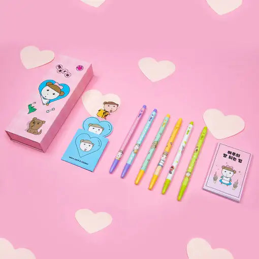 Maru Is a Puppy - Monami Ballpoint Pen Set - Webtoon Friends - Pen - Harumio
