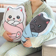 Meow Man - Burrito Flat Cushion - Webtoon Friends - Home & Living, Accessories - Harumio