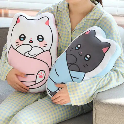 Meow Man - Burrito Flat Cushion - Webtoon Friends - Home & Living, Accessories - Harumio