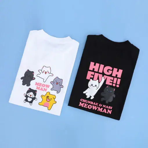 Meow Man - Double-Sided Short-Sleeve T-Shirt - Webtoon Friends - Home & Living, Accessories - Harumio