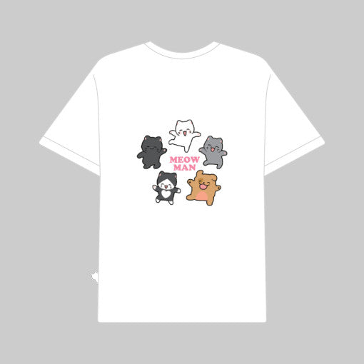 Meow Man - Double-Sided Short-Sleeve T-Shirt